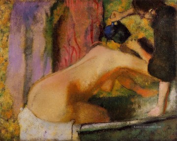 Edgar Degas Werke - Frau an ihrem Bad Edgar Degas